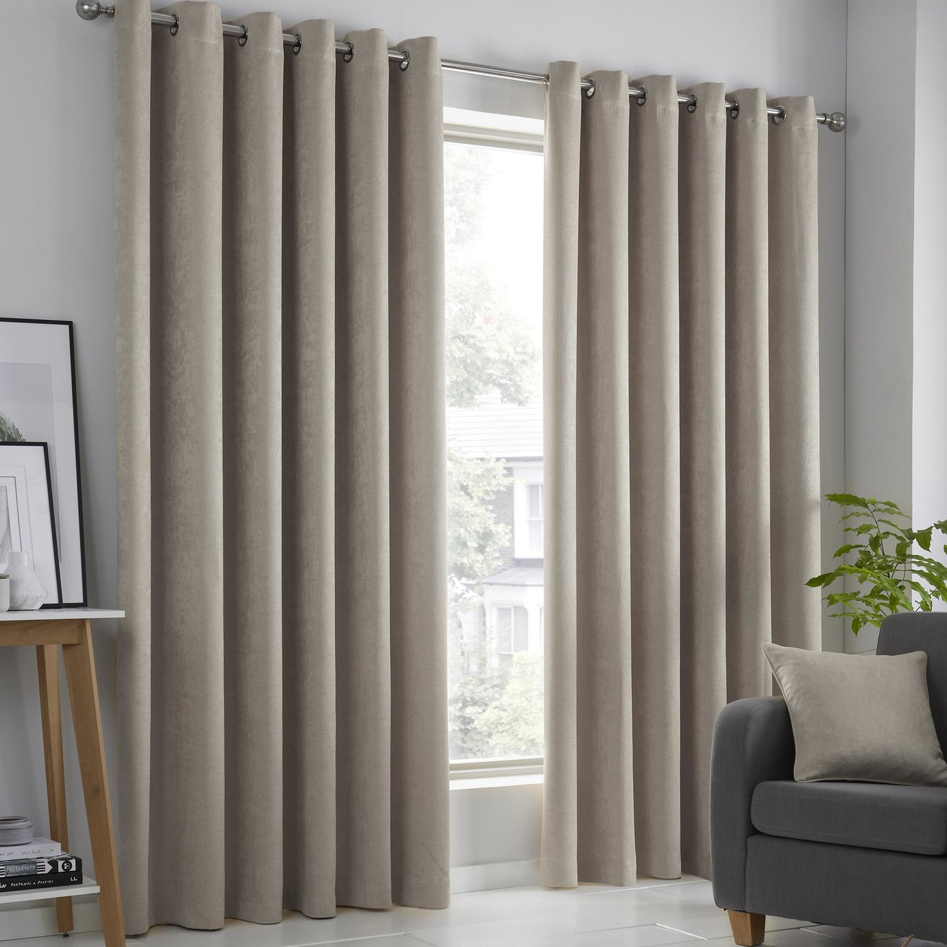 Fusion Strata Eyelet Curtains