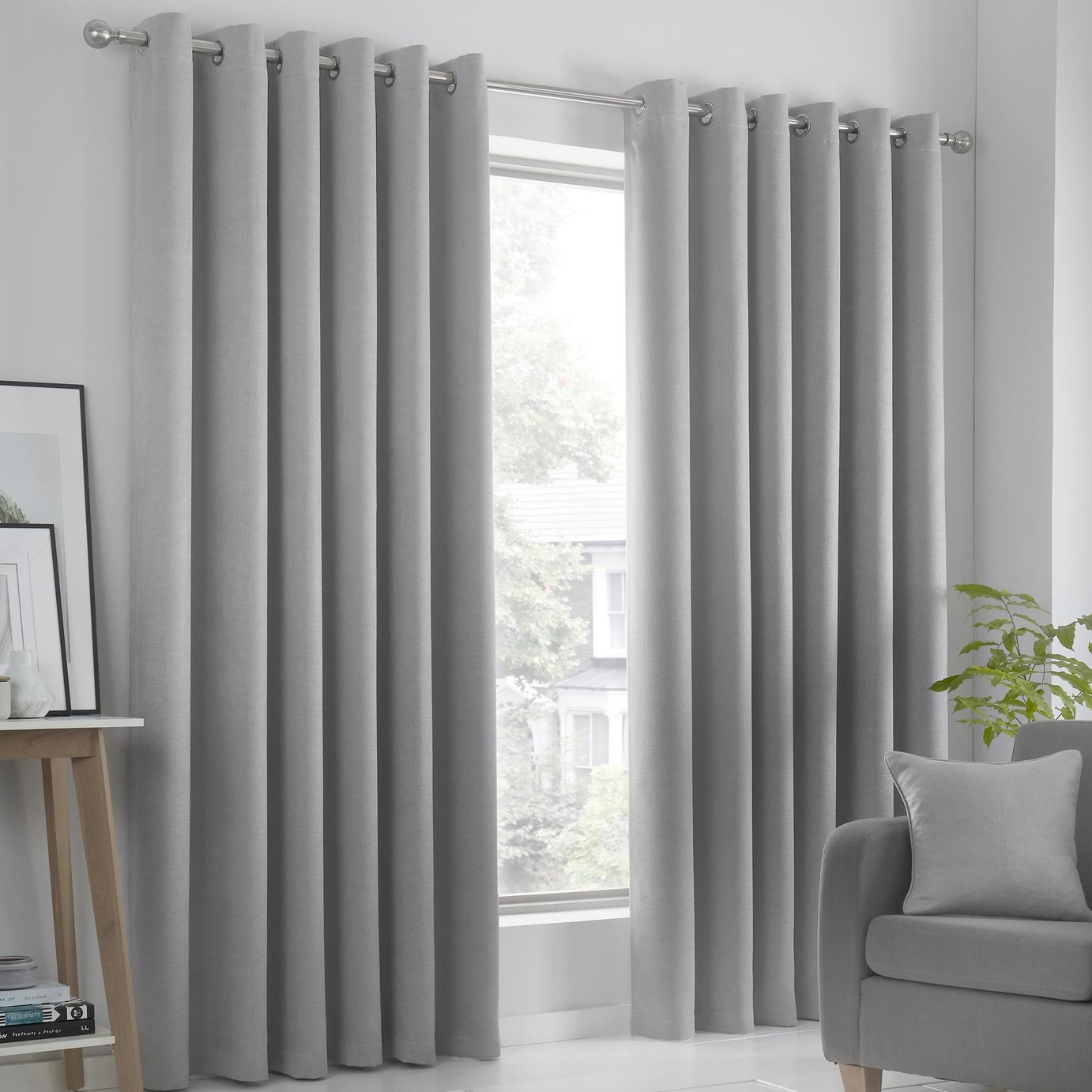 Fusion Strata Eyelet Curtains