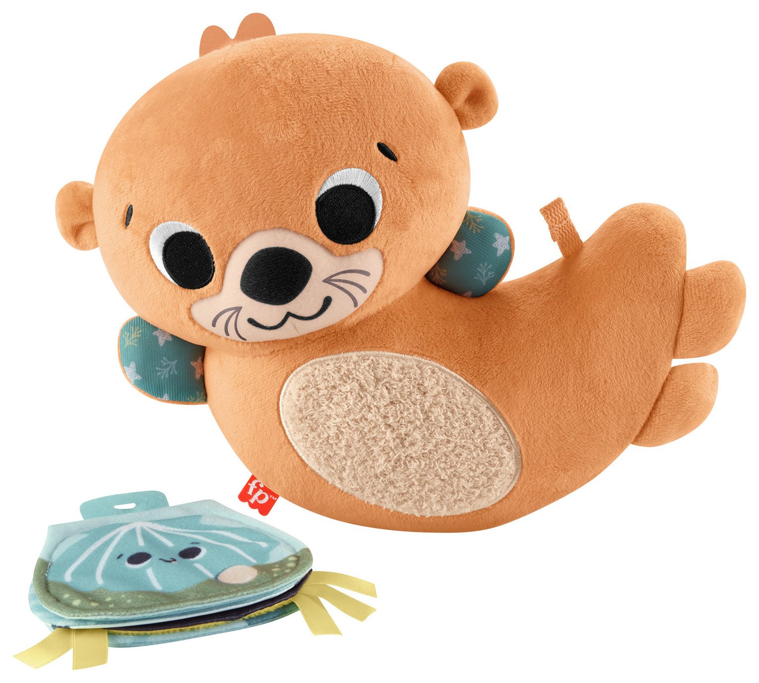 Fisher-Price 2in1 Rockin' Tummy Time Otter Plush Sensory Toy