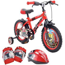 Pedal Pals Racer 14 inch Kids Bike, Helmet and Knee Pads