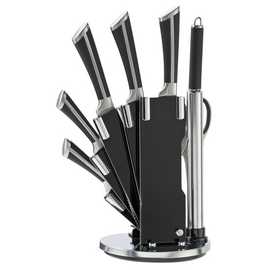 Argos Home 8 Piece Hollow Handle Knife Block Set - Black