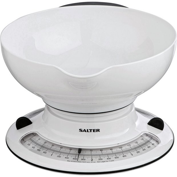 Aquaweigh Mechanical Kitchen Scales, 2.6 L Bowl, 4kg Capacity