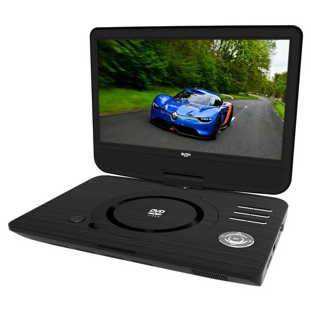 Buy Bush 10 Inch Portable In - Car DVD Player - Black | DVD and blu-ray  players | Argos