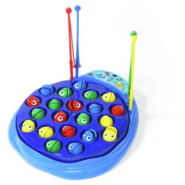 Magnetic fishing top game toy