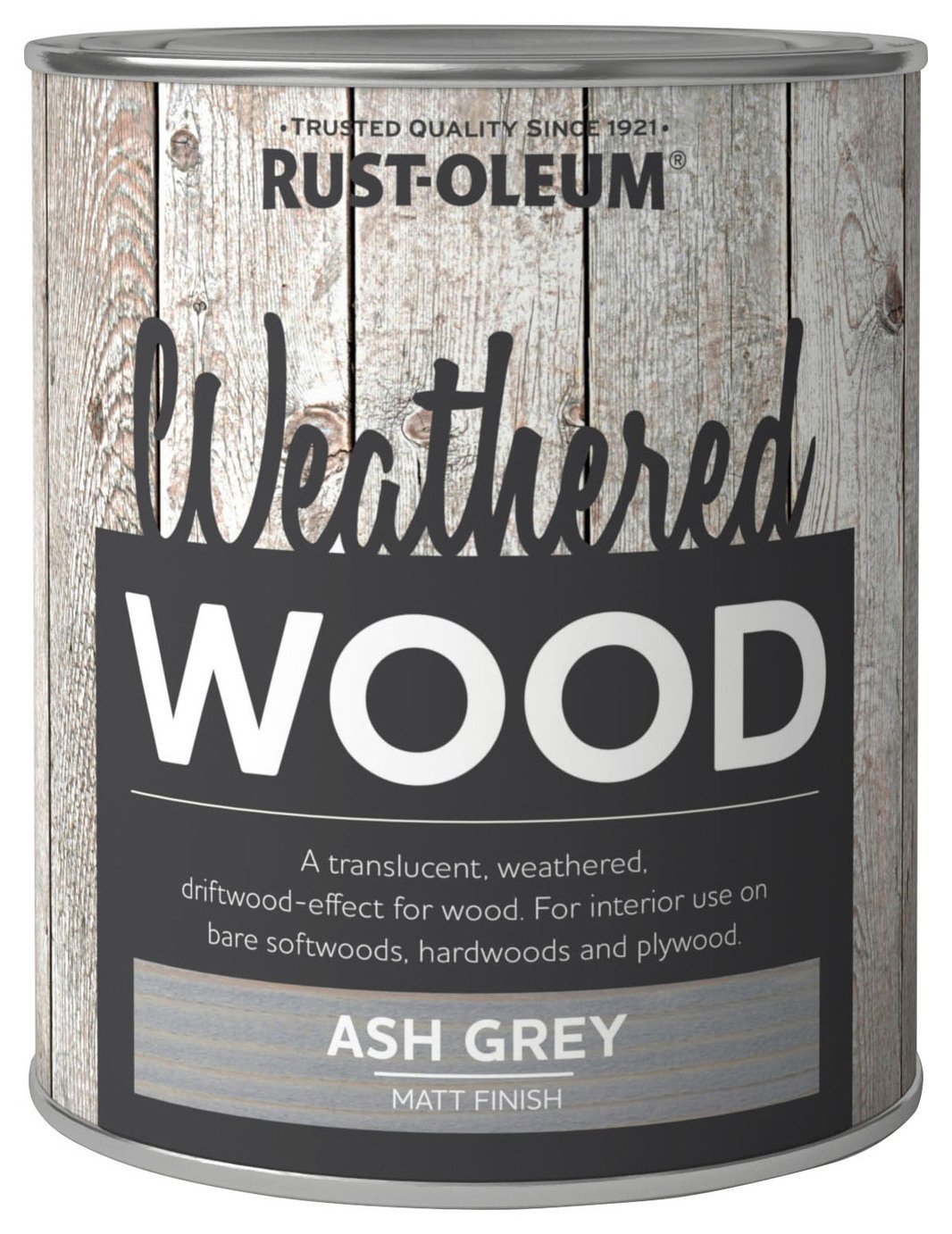 Rust-Oleum Weathered Wood Matt Paint 750ml - Ash Grey