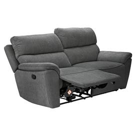 Argos Home Sandy 3 Seater Manual Recliner Sofa - Charcoal