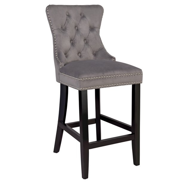 Buy Argos Home Princess Stud Bar Stool Charcoal Bar stools Argos