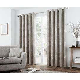 Curtina Elmwood Lined Curtains - 117x137cm - Stone