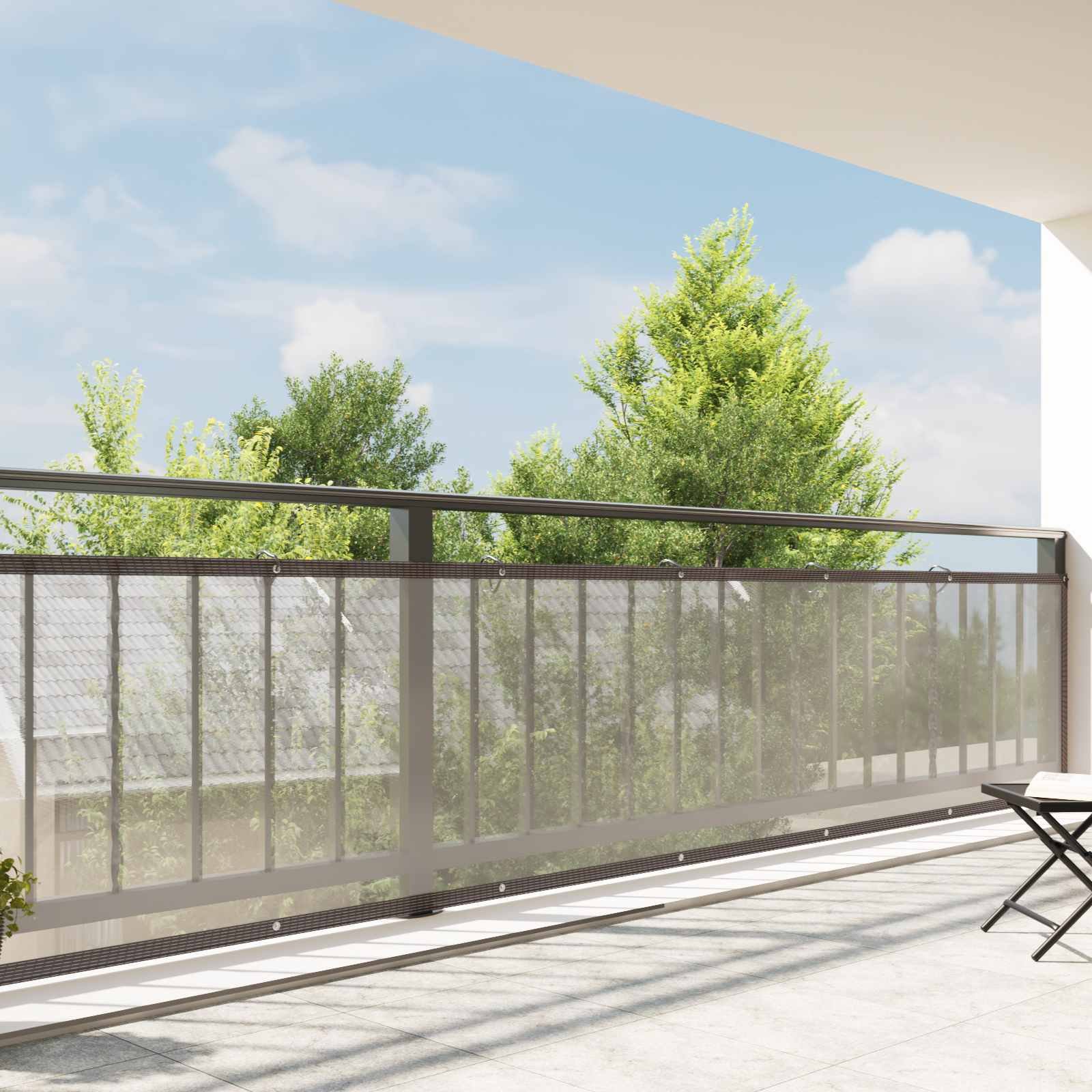 Walplus Bordered PE Plant Cover - Transparent - 100 x 1200 cm