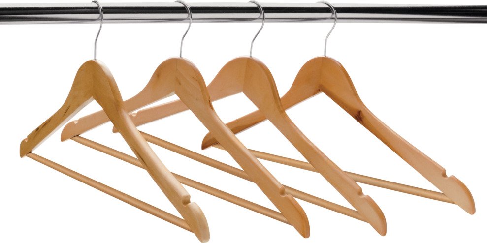 buy wooden clothes hangers