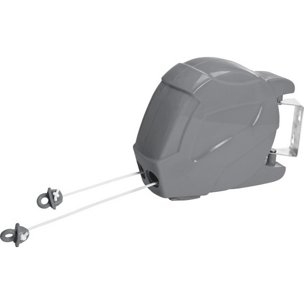 Double washing line outlet retractable