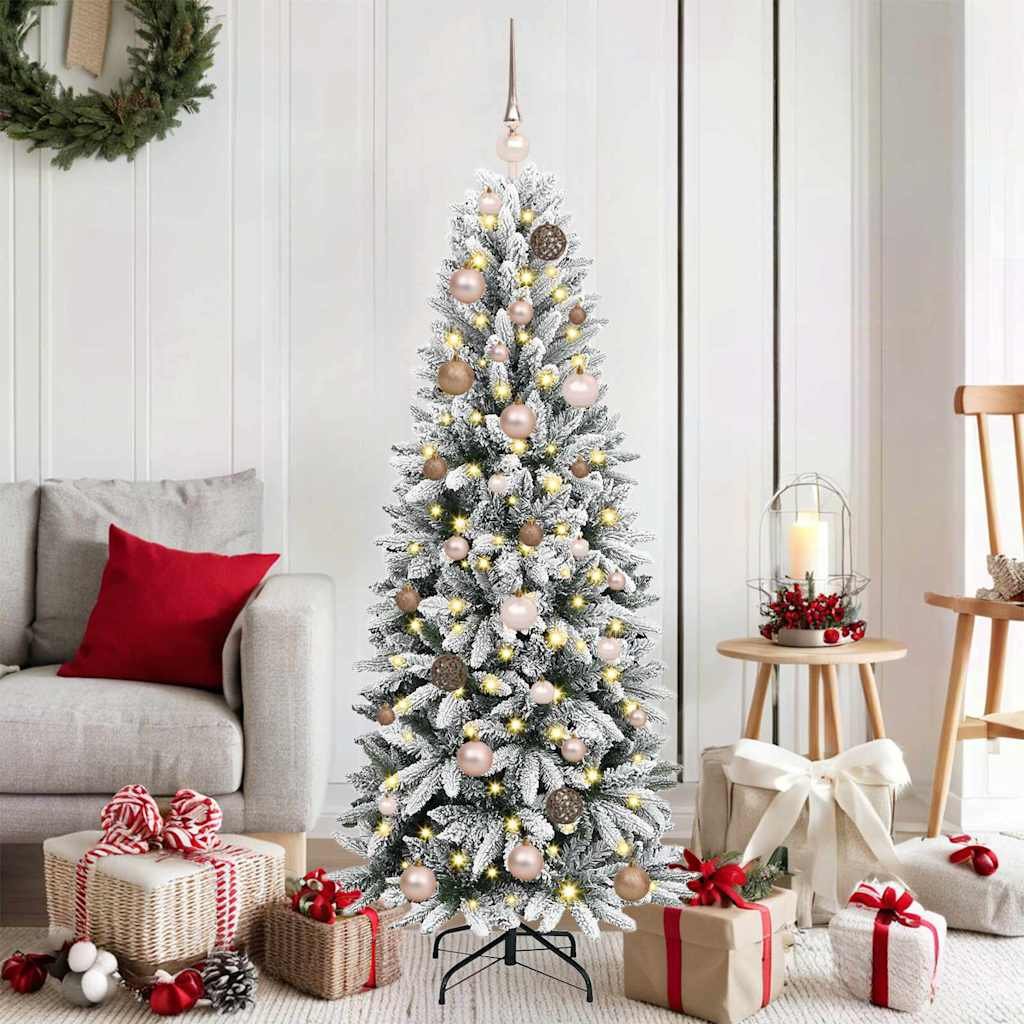 Walplus 150 LED Lights Artificial Christmas Tree - White - 150 cm