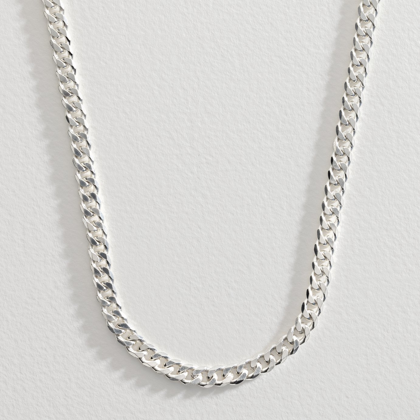 Revere Men's Sterling Silver 20 In Solid Curb Chain Necklace