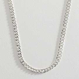 Revere Men's Sterling Silver 20 In Solid Curb Chain Necklace