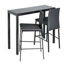 Argos Home Lido Glass Bar Table & 2 Chairs