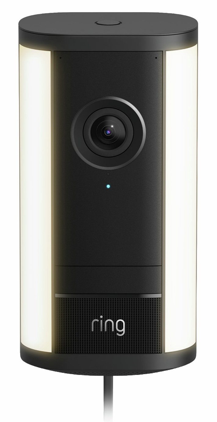 Ring Spotlight Cam Pro (2nd Gen) with Plug-In Adaptor 4K Security Camera - Black