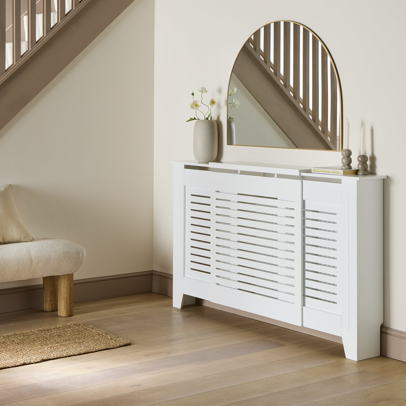 Argos Home Austin Extendable Radiator Cover -  White