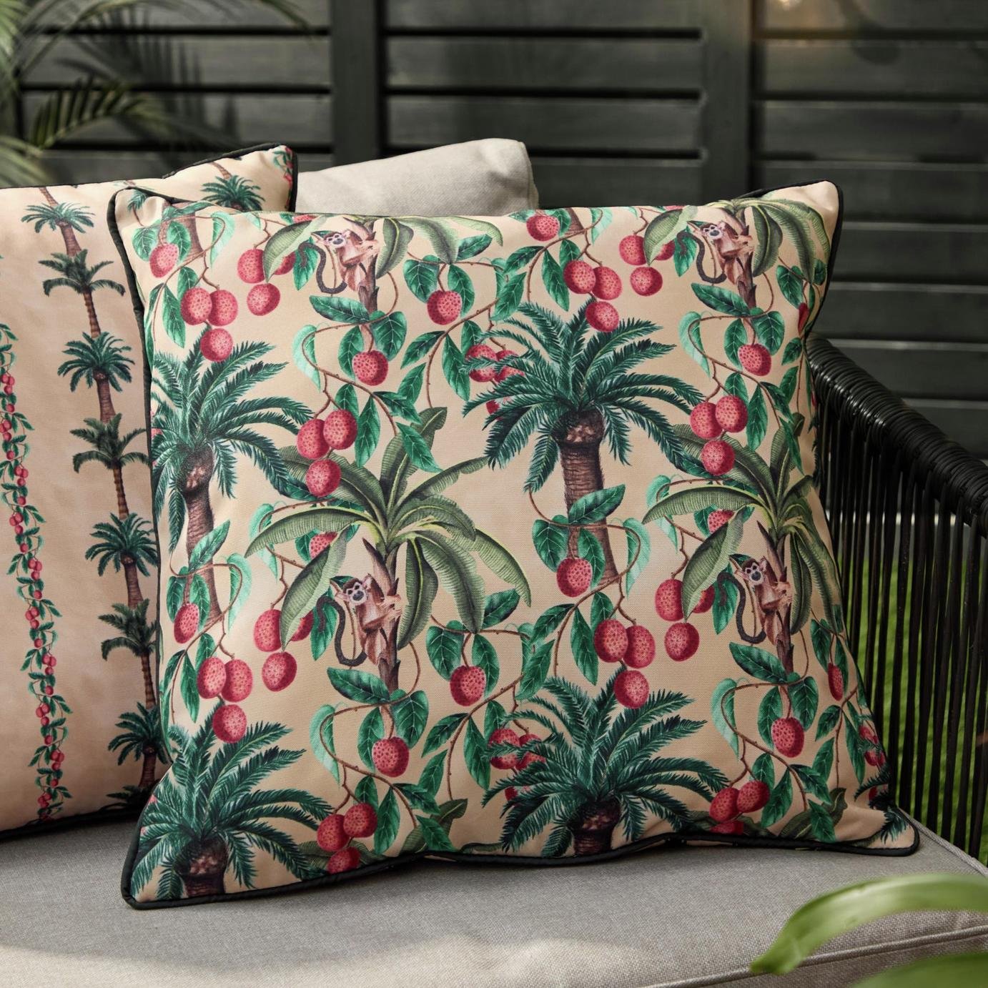 Wylder Monkey Palm Green Outdoor Cushion