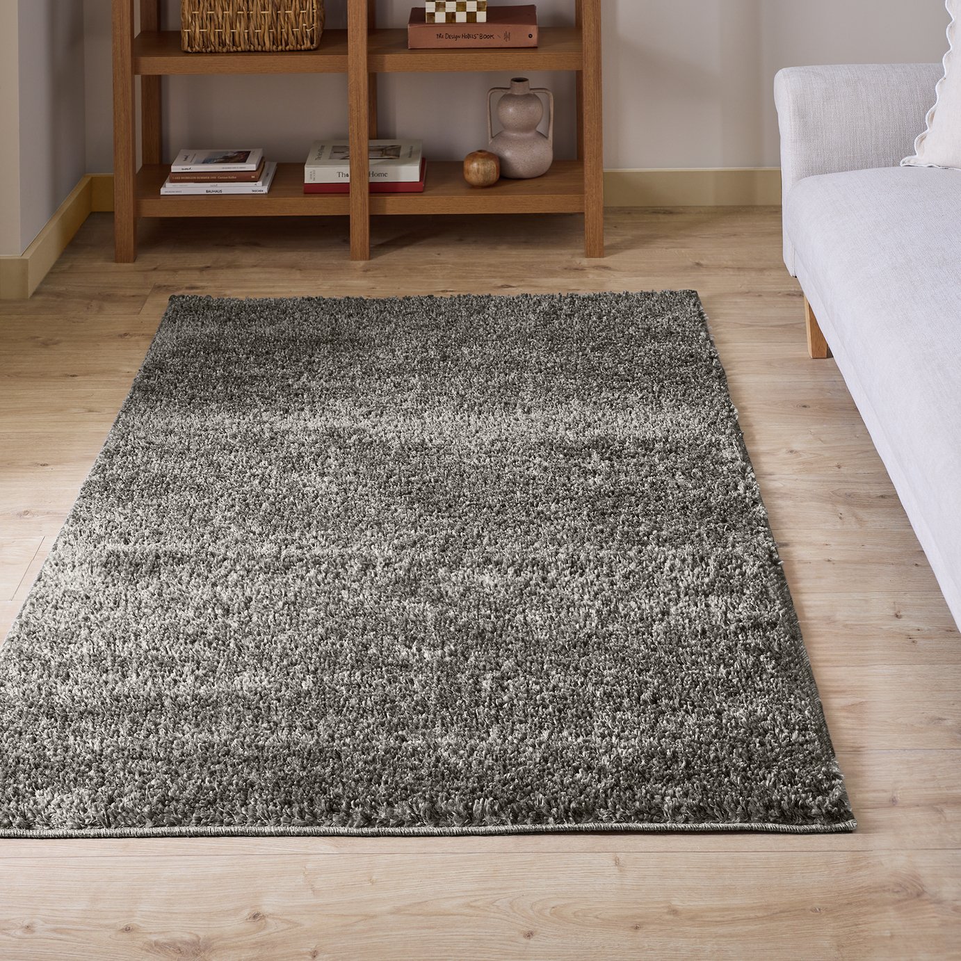 Argos Home Teddy Charcoal Shaggy Rug - 160x230cm