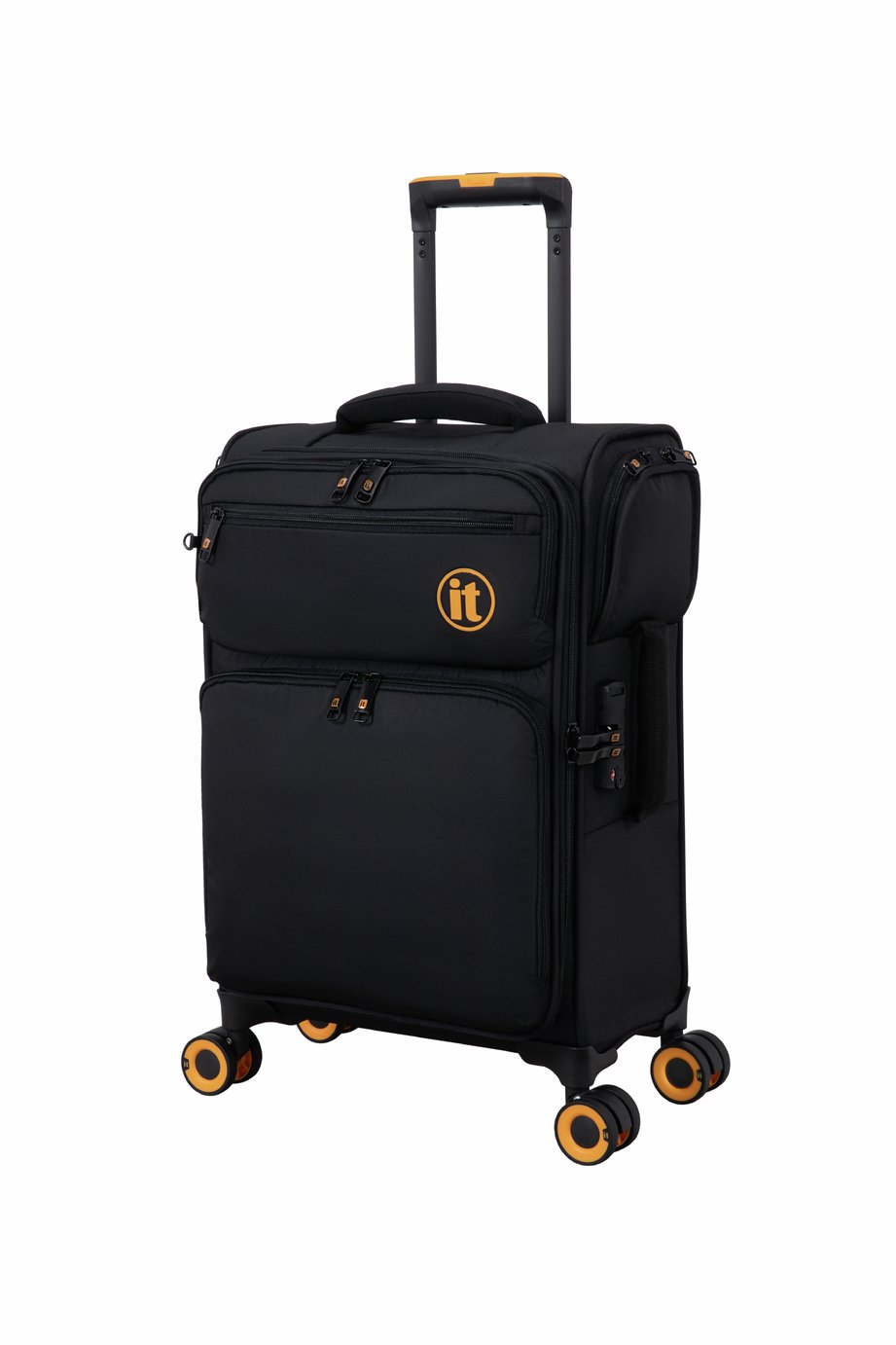 IT Luggage Simultaneous Expandable 8 Wheel Soft Suitcase