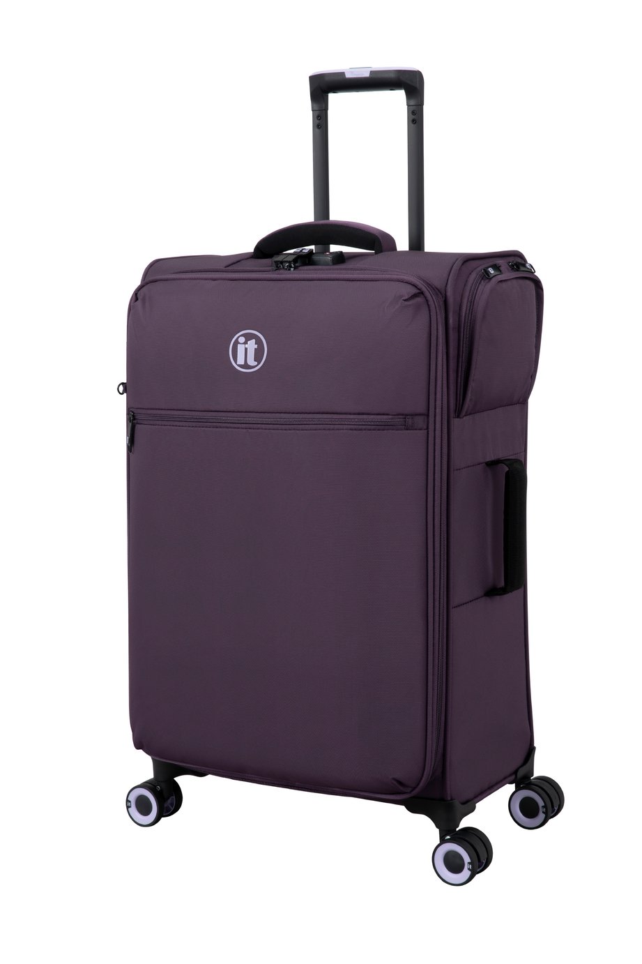 IT Luggage Simultaneous Expandable 8 Wheel Soft Suitcase