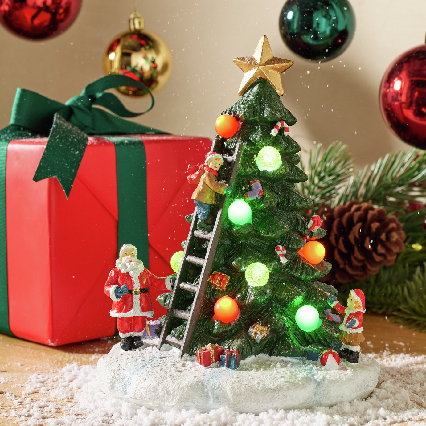Argos Home Light Up Christmas Tree Table Decoration