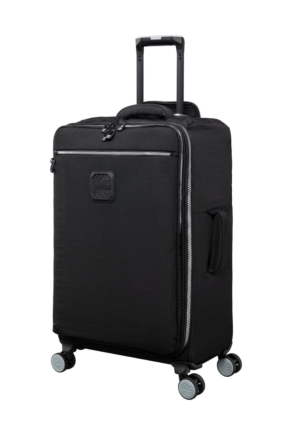 IT Luggage Ashdon 8 Wheel Soft Medium Suitcase - Black