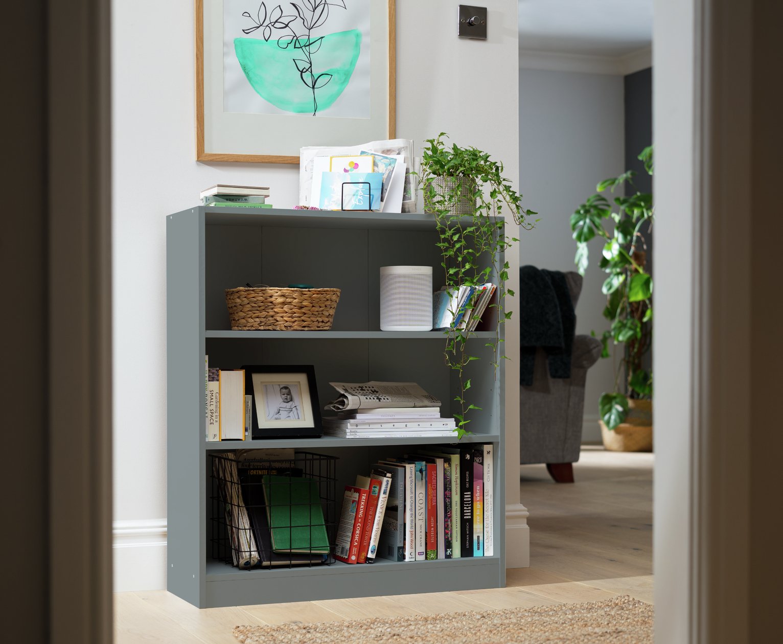 Argos Home Maine Short Bookcase