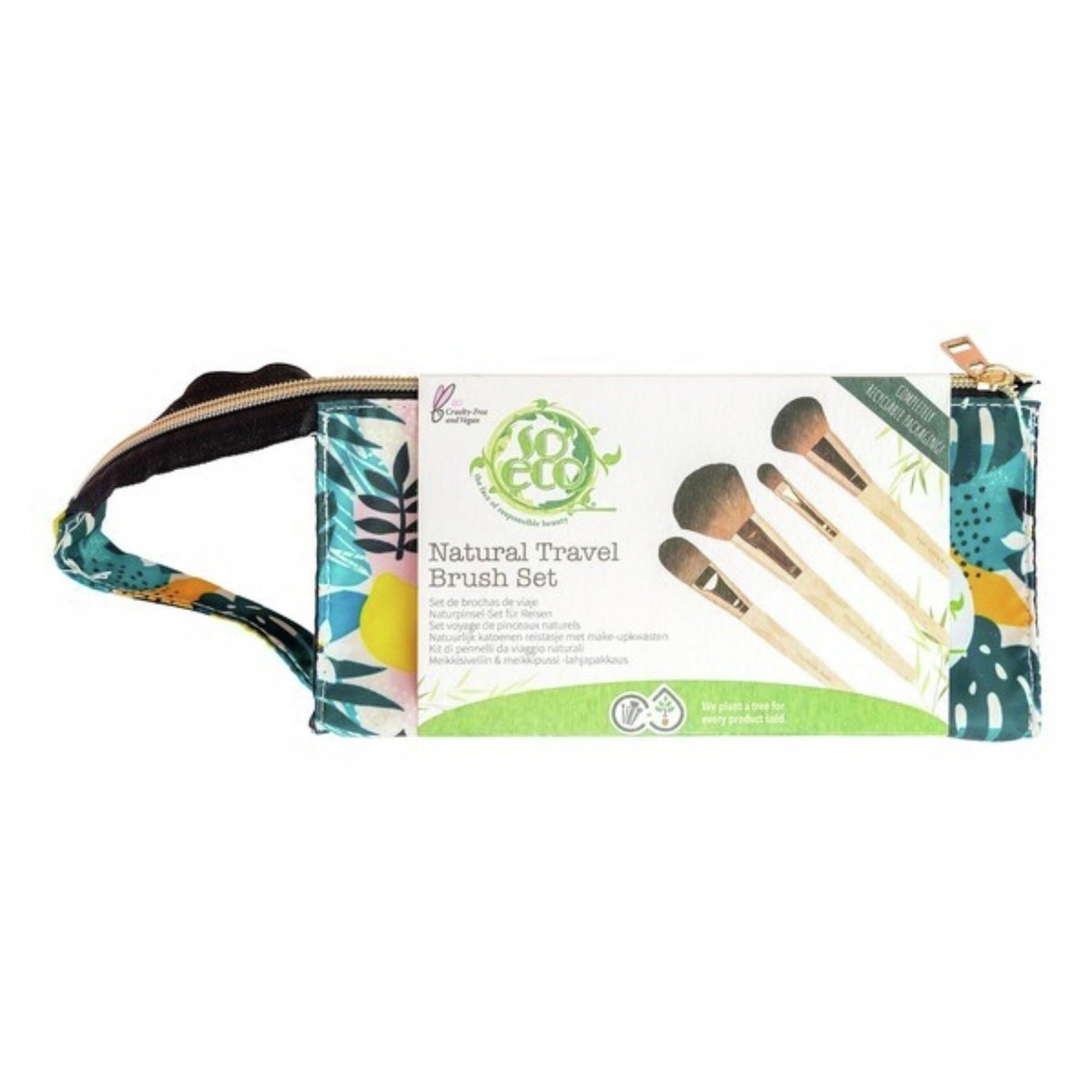 So Eco Natural Travel Makeup Brush Set