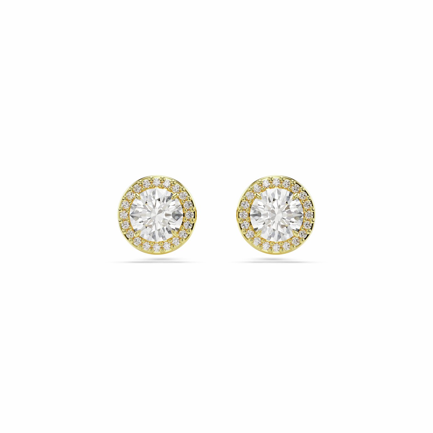 Swarovski Stilla Crystal Round Stud Earrings