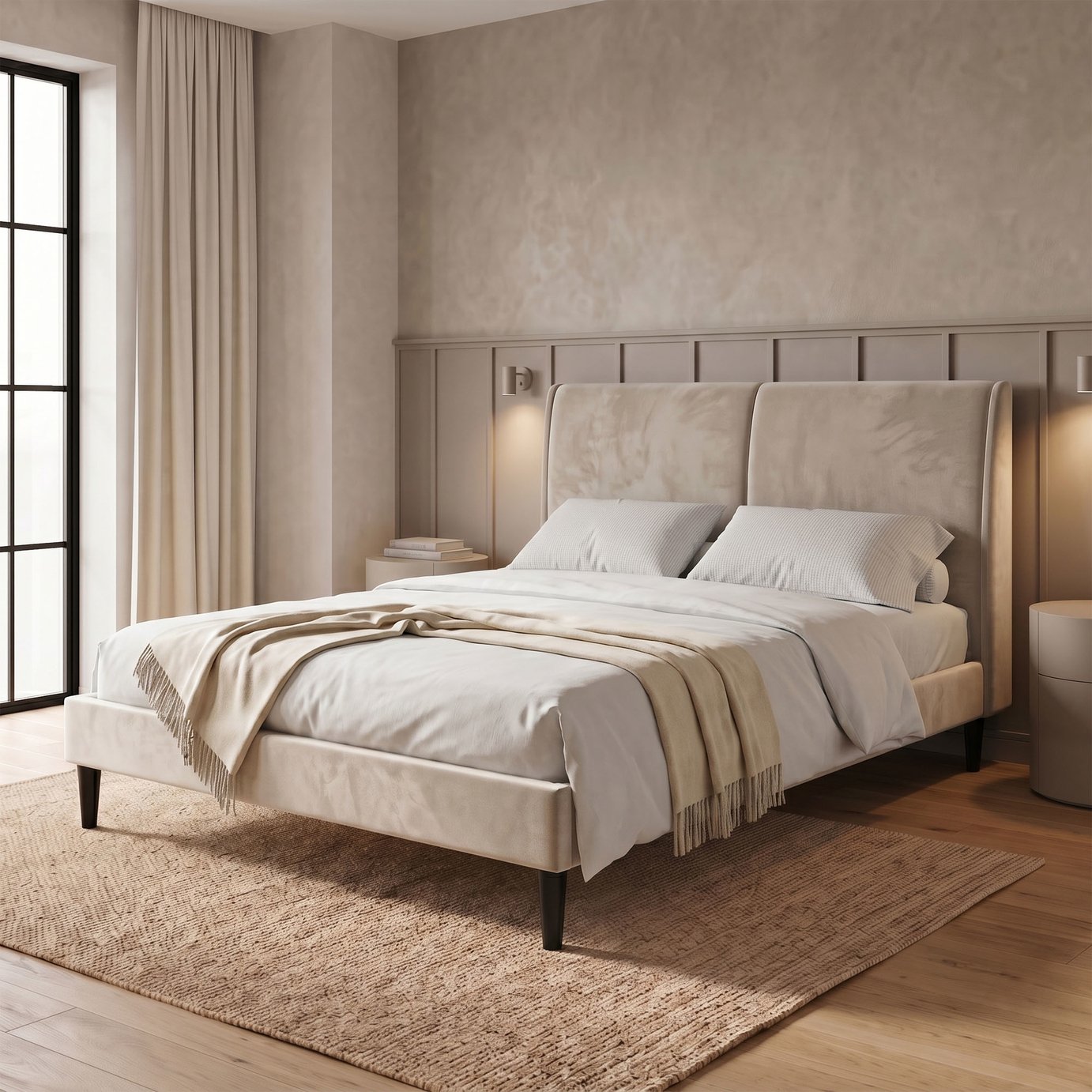 Habitat Payton Pillow Fabric Bed Frame