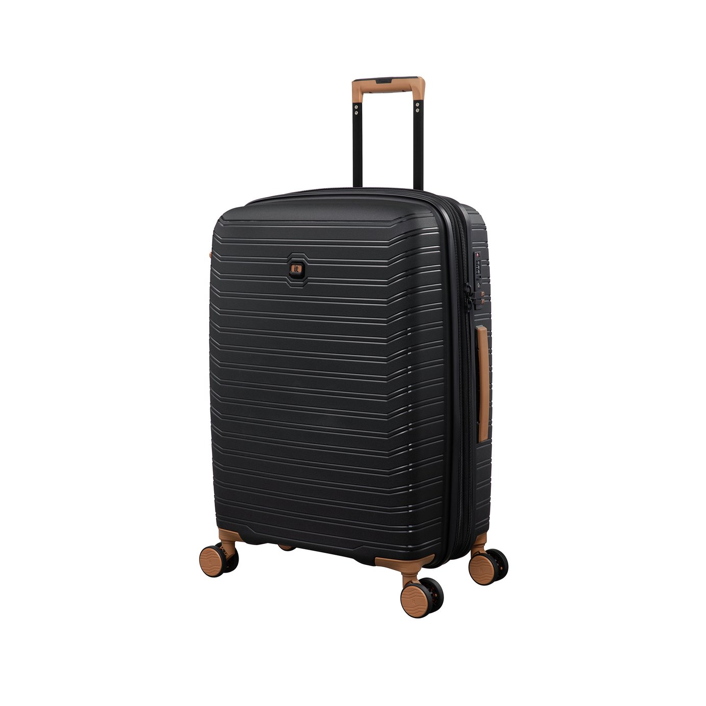 IT Luggage Continuous Expandable 8 Wheel Hard Suitcase