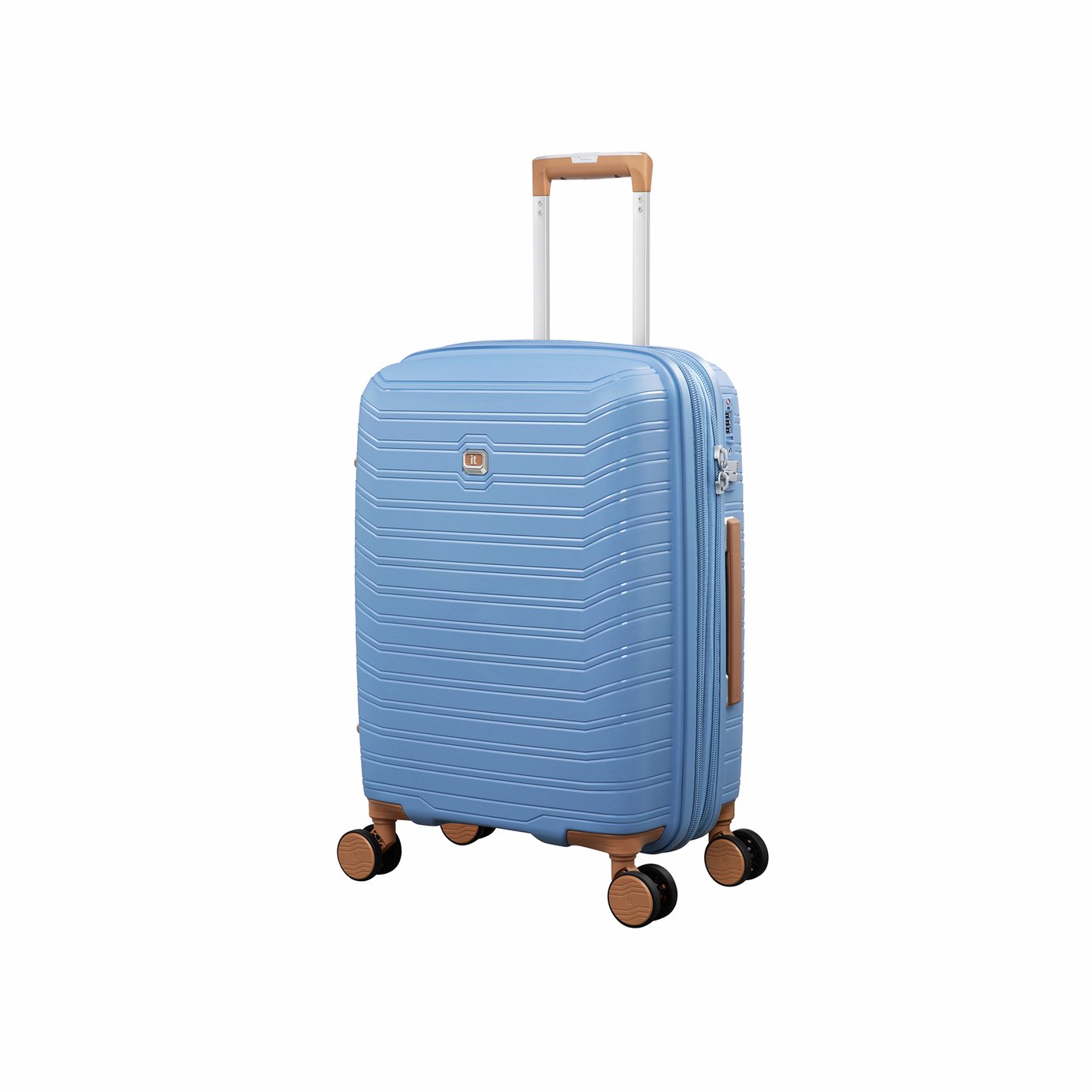 IT Luggage Continuous Expandable 8 Wheel Hard Suitcase