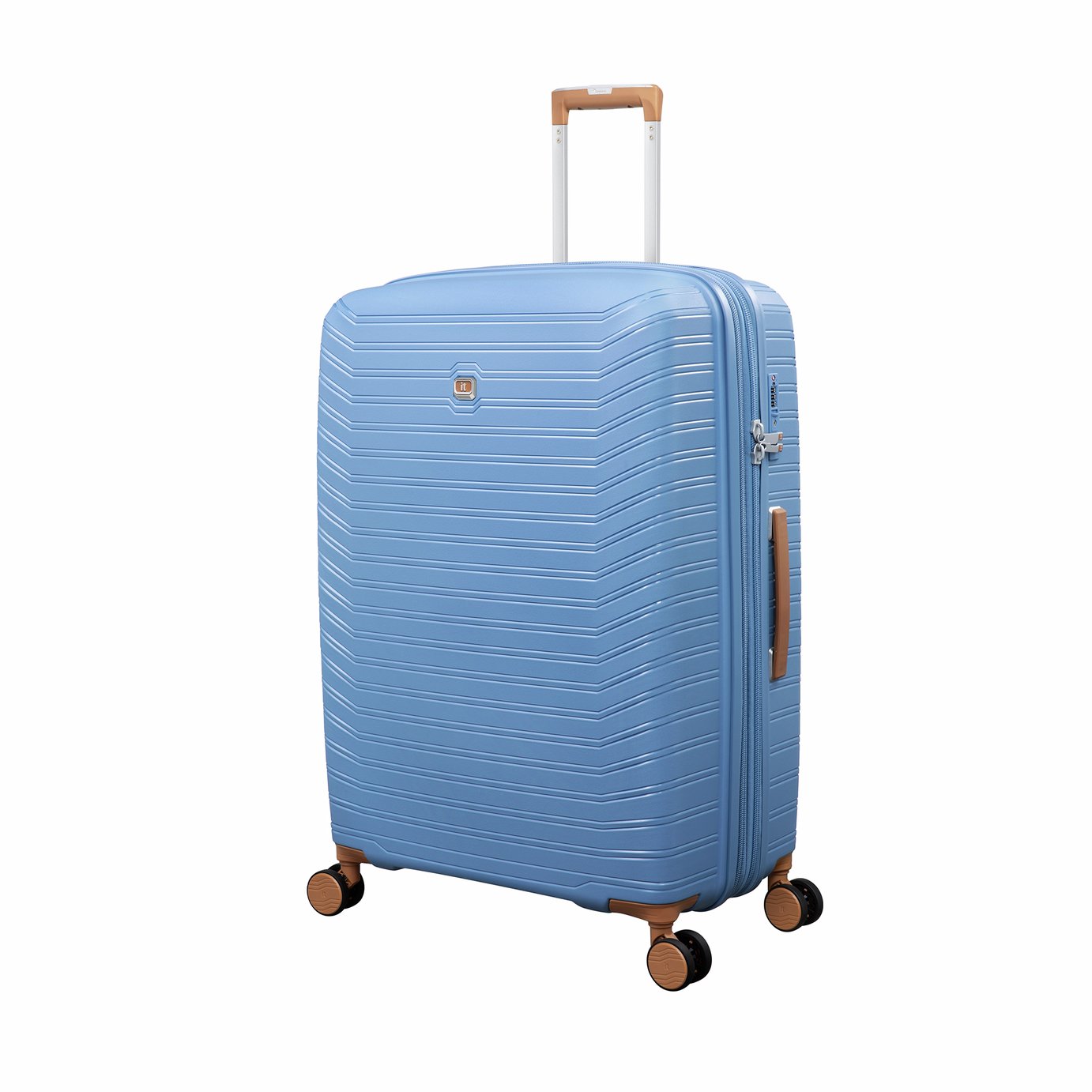 IT Luggage Continuous Expandable 8 Wheel Hard Suitcase
