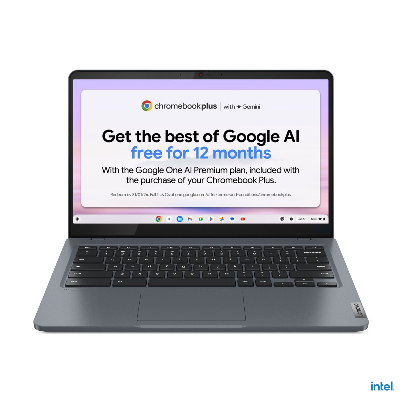 Lenovo Chrome Slim 3 14in i3 8GB 256GB Chromebook Plus- Grey