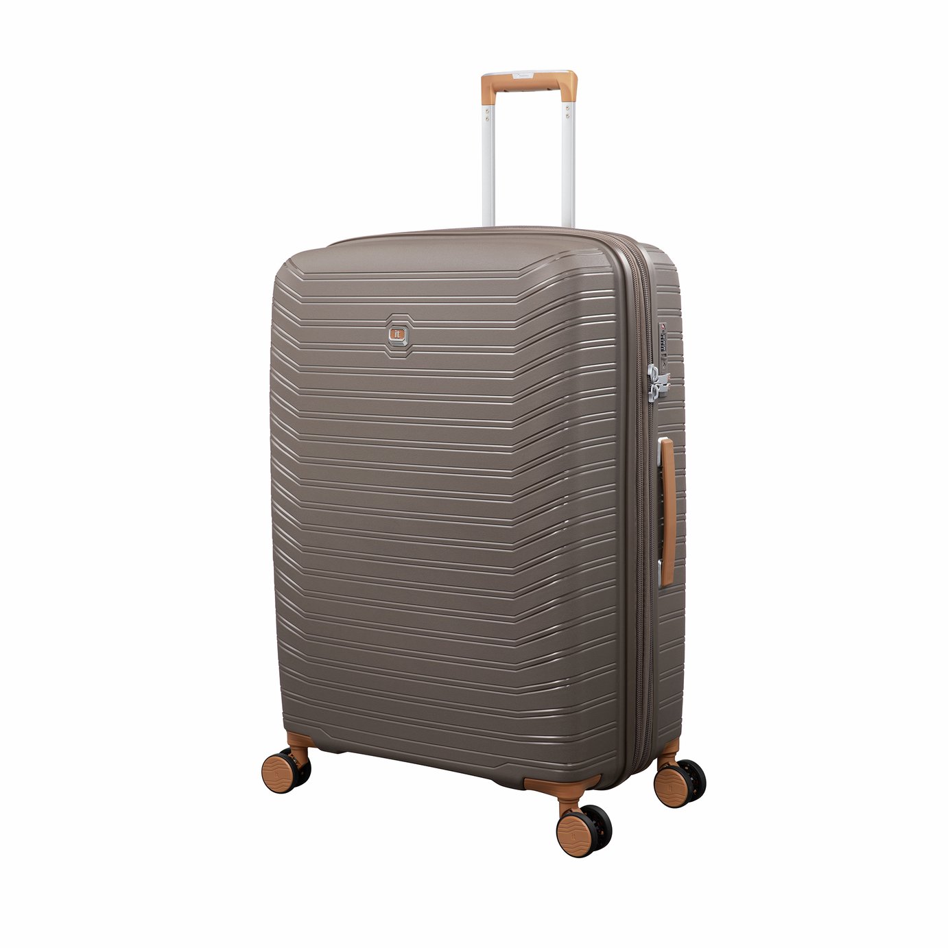 IT Luggage Continuous Expandable 8 Wheel Hard Suitcase