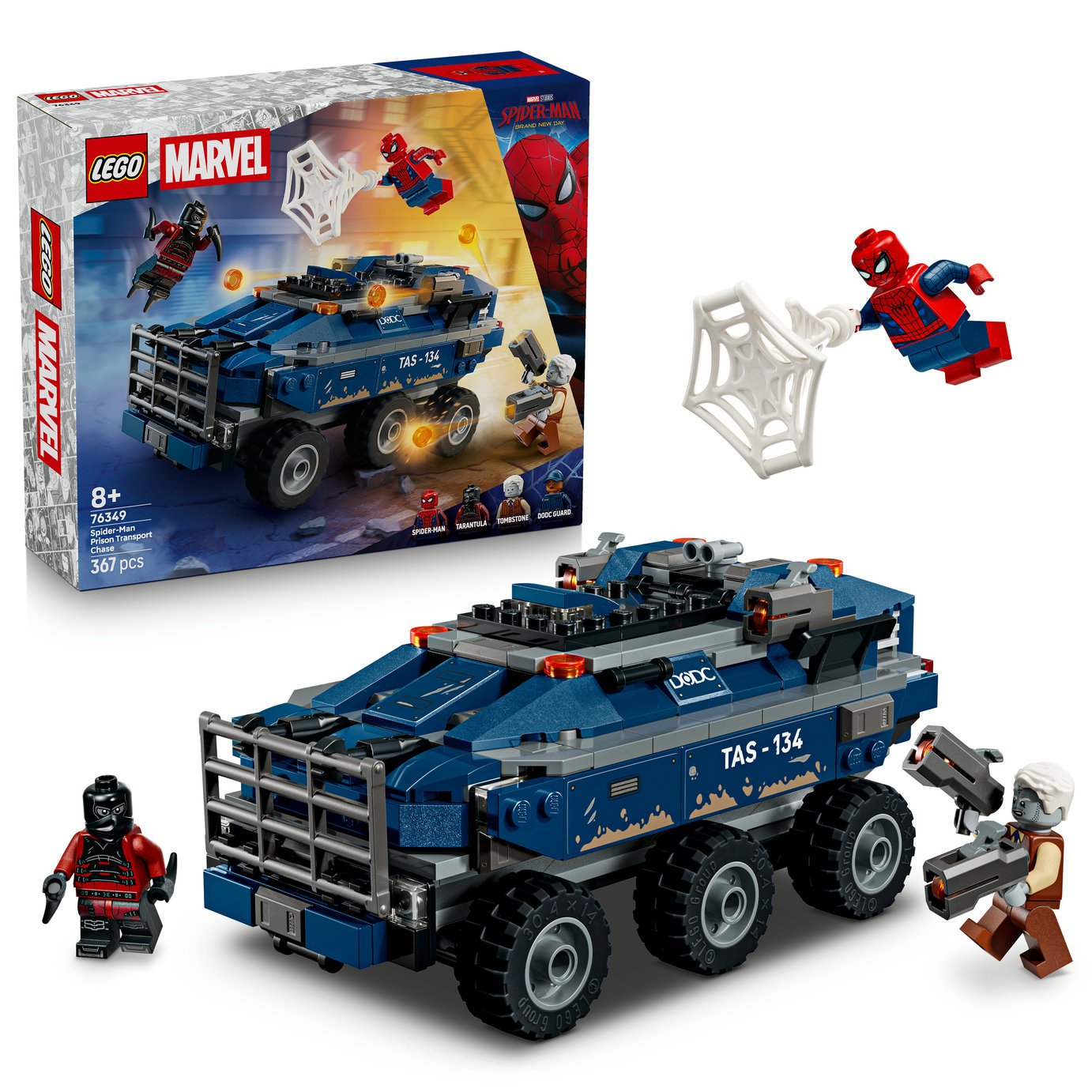 LEGO Marvel Spider-Man Prison Transport Chase Set 76349