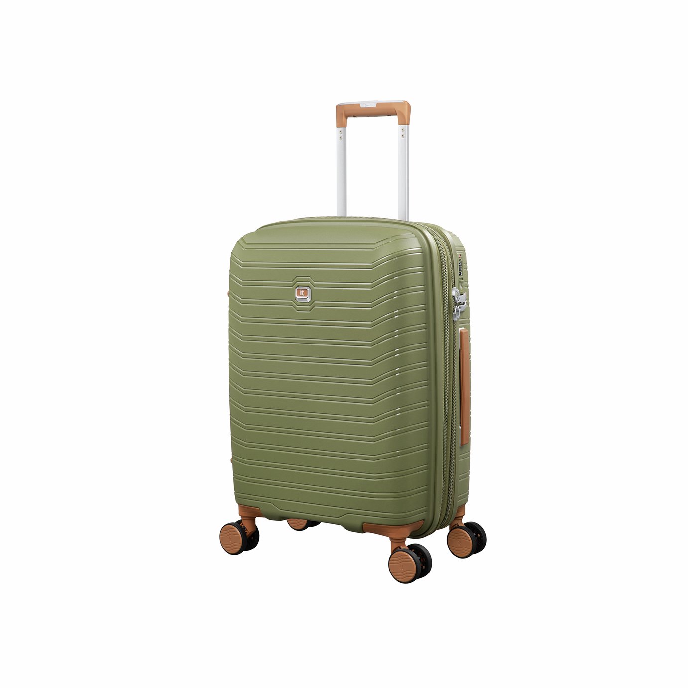 IT Luggage Continuous Expandable 8 Wheel Hard Suitcase