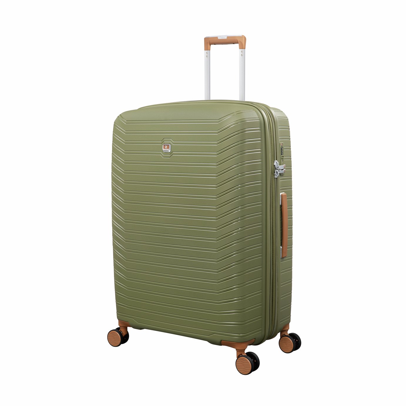 IT Luggage Continuous Expandable 8 Wheel Hard Suitcase