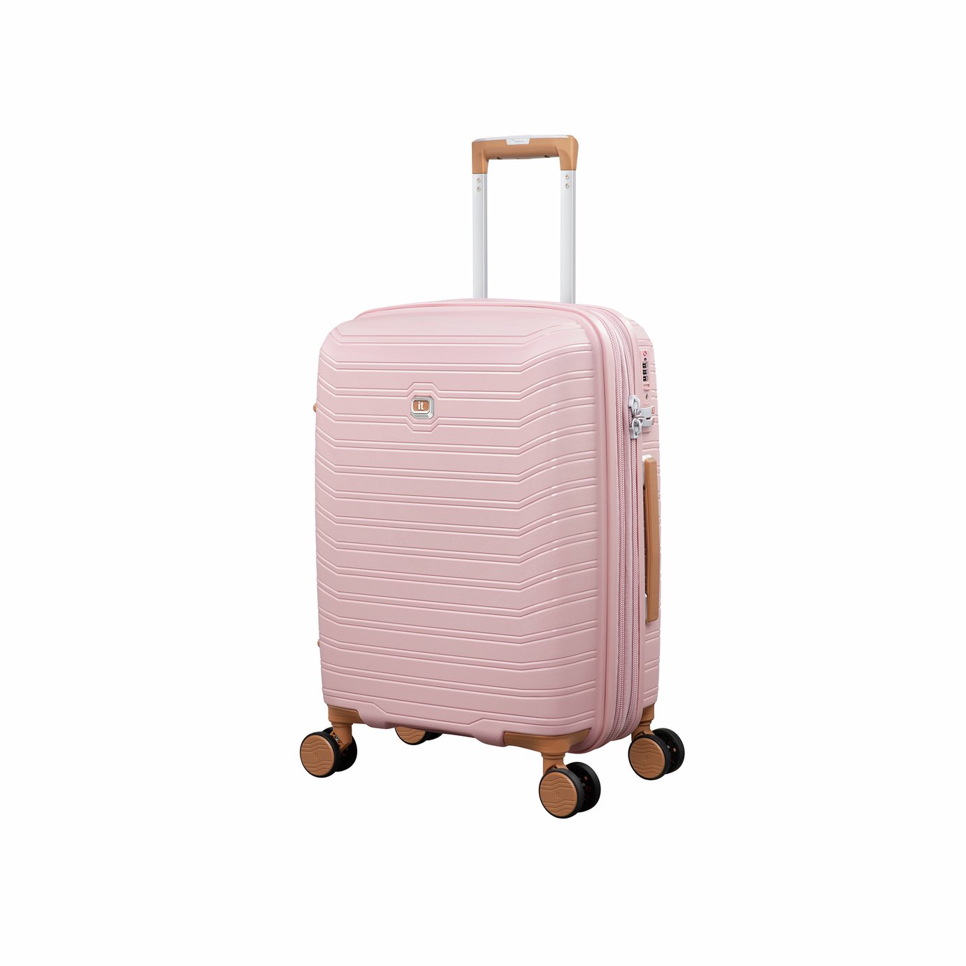 IT Luggage Continuous Expandable 8 Wheel Hard Suitcase