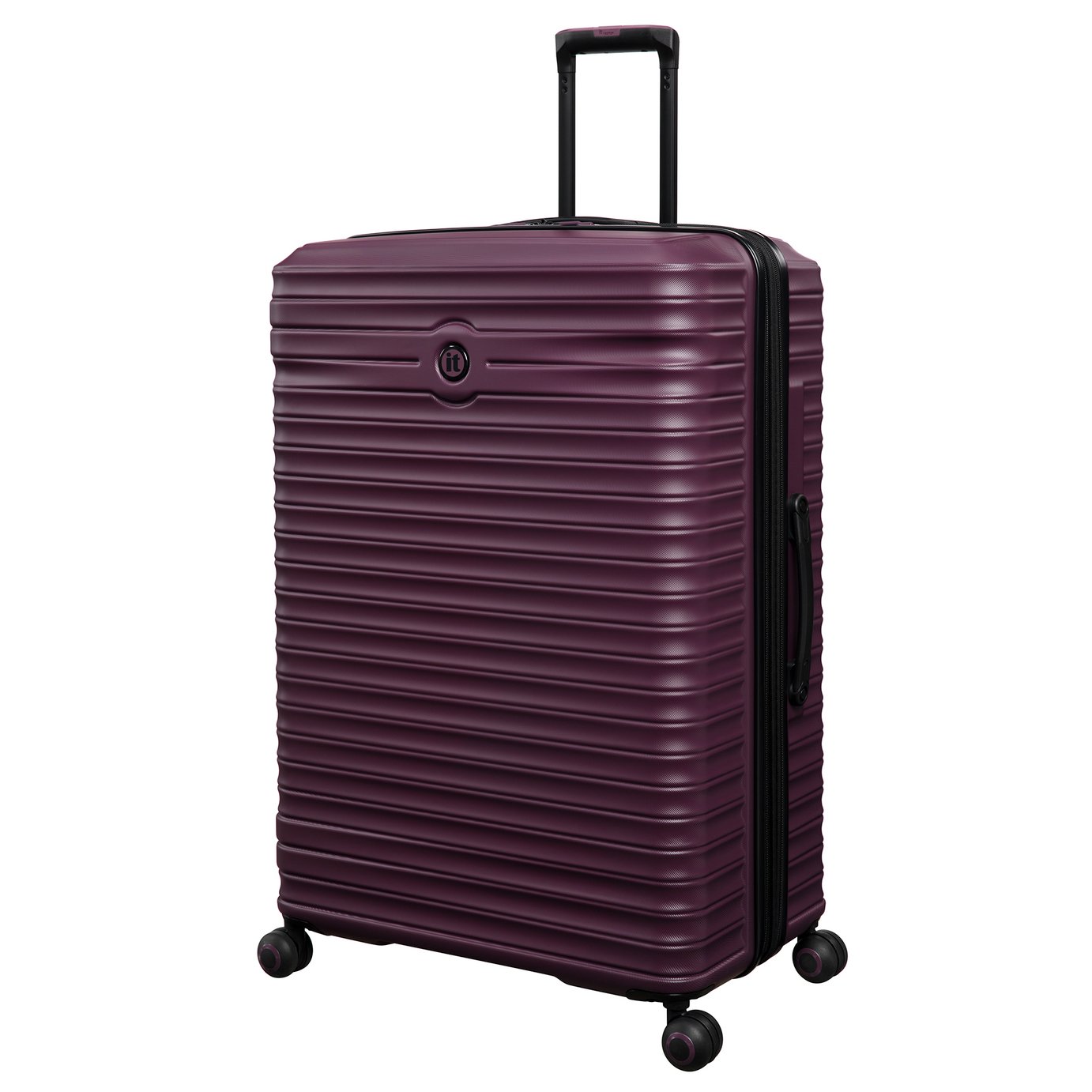 IT Luggage Configuration Expandable 8 Wheel Hard Large Suitcase - Wine