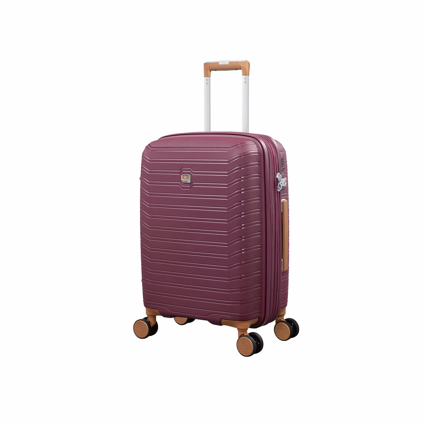 IT Luggage Continuous Expandable 8 Wheel Hard Suitcase