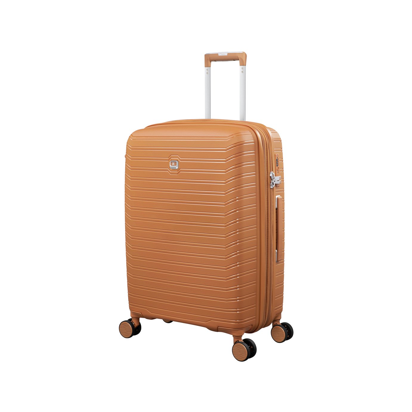 IT Luggage Continuous Expandable 8 Wheel Hard Suitcase