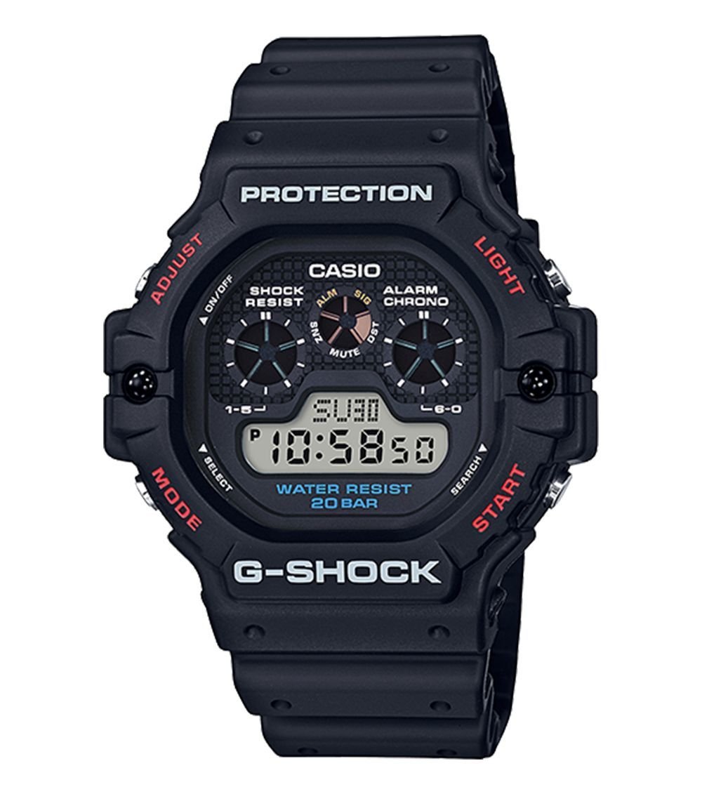 Casio G-Shock Black Dial Black Strap Digital Watch