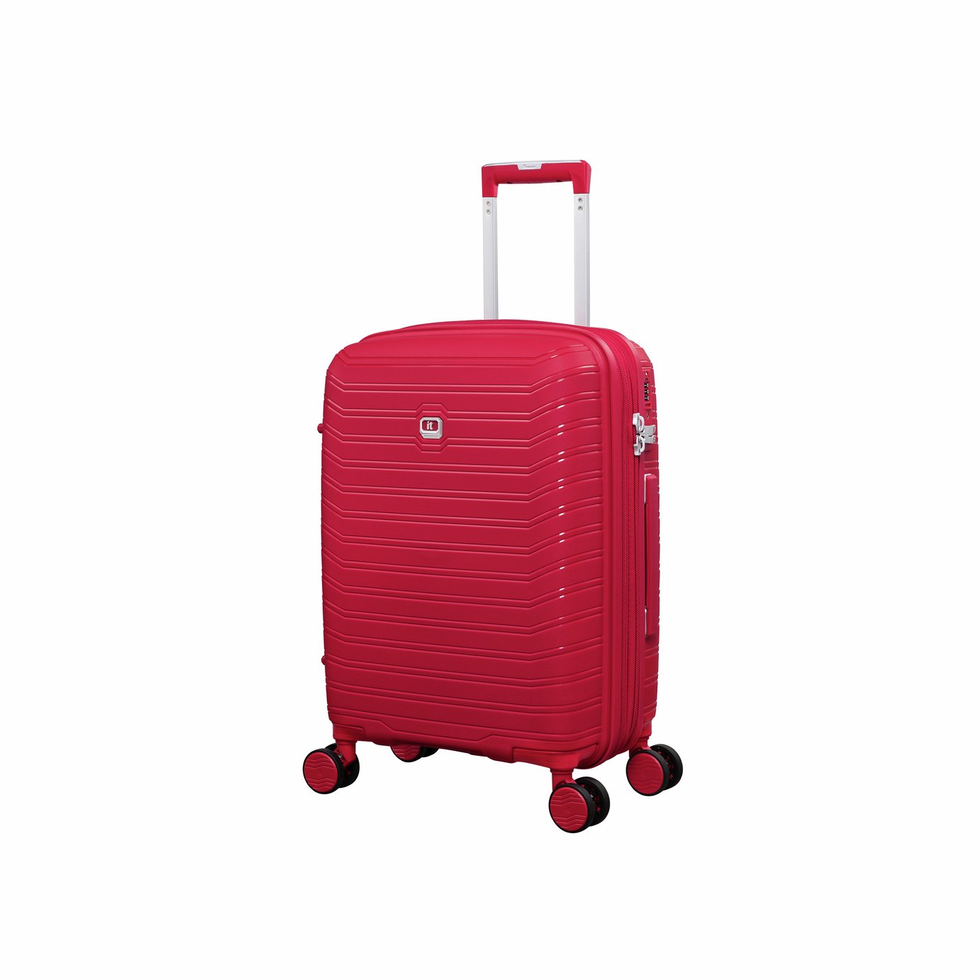 IT Luggage Continuous Expandable 8 Wheel Hard Suitcase