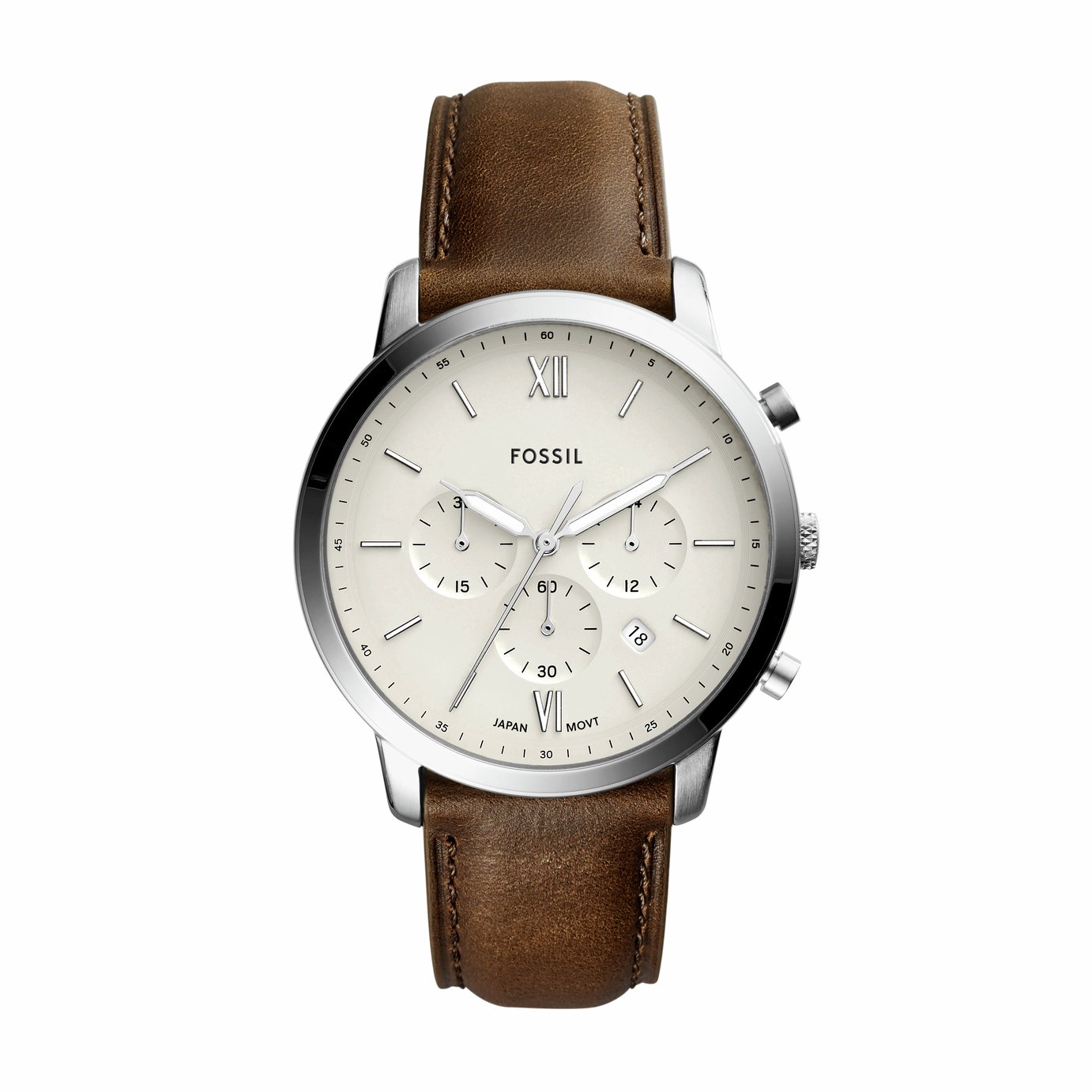 Fossil Neutra Chronograph Brown Leather Strap Watch
