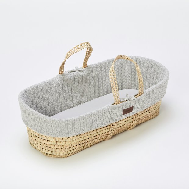 Buy Little Green Sheep Organic Moses Basket And Stand Dove Cribs and moses baskets Argos