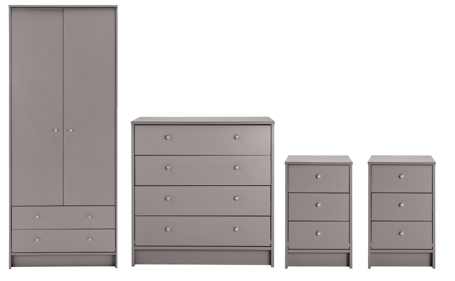 Argos Home Malibu 4 Piece 2 Door Wardrobe Set