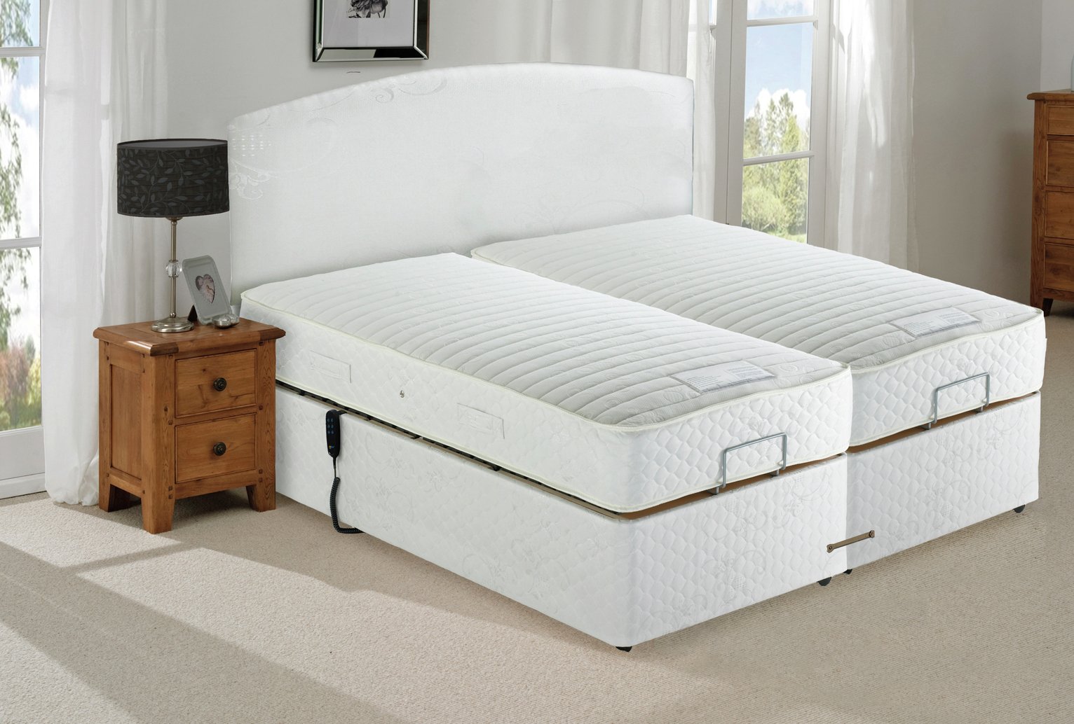 Adjustamac Barrow Adjustable Kingsize Bed & Pocket Mattress
