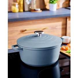 Morphy Richards 4.1 Litre Aluminium Casserole Dish - Blue